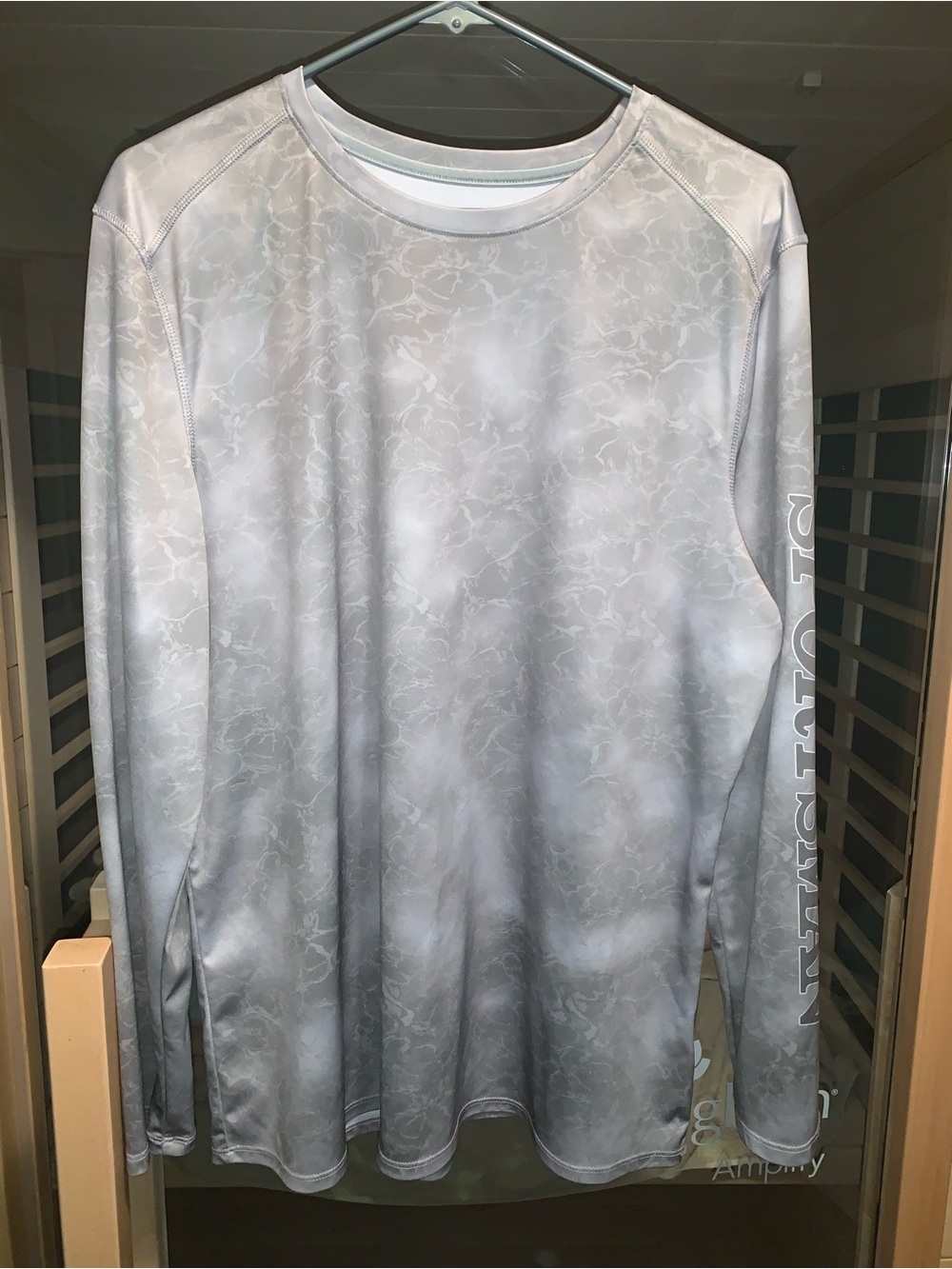 Bass Pro Shops Light Gray Marbled Long Sleeve Performance Tee